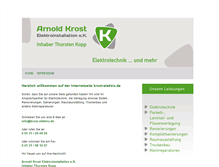 Tablet Screenshot of elektro-krost-mainz.de